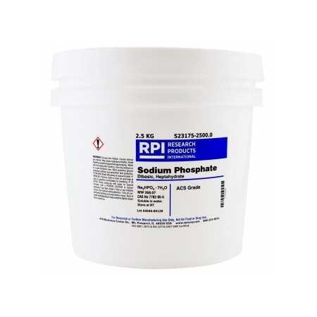 Rpi Sodium Phosphate Dibasic Heptahydrate, 2.5 KG S23175-2500.0